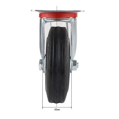 3 " 4 " 5 " 6 " 8 اینچ چرخ های لاستیکی ، چرخ های لاستیکی فولادی اصلی OEM ODM
