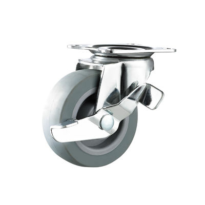 چرخ های مبلمان TPR 50mm 75mm چرخ های لاستیکی ترموپلاستیک سبک