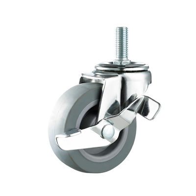 چرخ های مبلمان TPR 50mm 75mm چرخ های لاستیکی ترموپلاستیک سبک