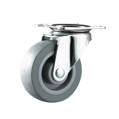 چرخ های مبلمان TPR 50mm 75mm چرخ های لاستیکی ترموپلاستیک سبک