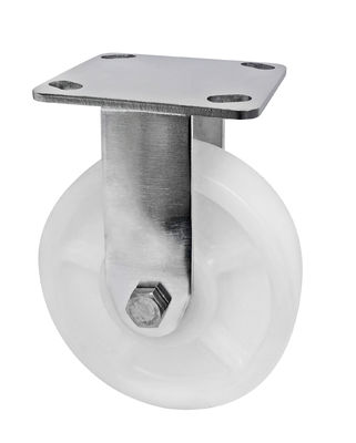 سفید PA Caster 304 فولاد ضد زنگ چرخ های caster سنگین 400KG-600KG ظرفیت بار