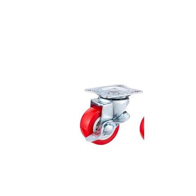 چرخ های قرمز 25mm -75mm صندلی اداری جهانی چرخ های قرمز