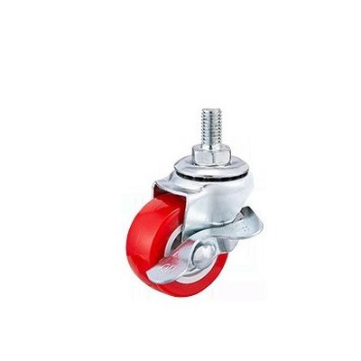 چرخ های قرمز 25mm -75mm صندلی اداری جهانی چرخ های قرمز